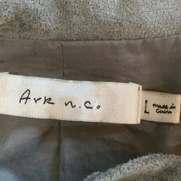 Ark N.C. Motorcycle Military Asymmetrical Style Jacket Zipper Pockets Size Large - Picture 9 of 9